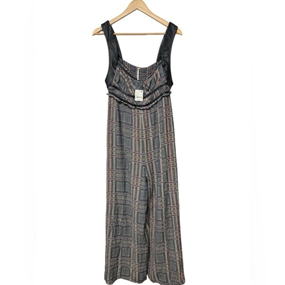 Nwt Free People Marley Plaid One-Piece Jumpsuit - Picture 6 of 13